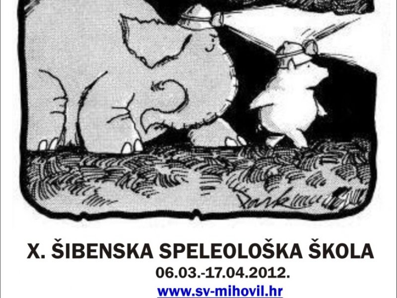 Najava - 10. šibenska speleološka škola