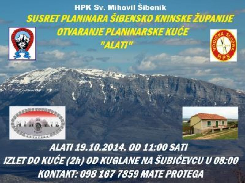 Poziv na otvaranje planinarske kuće 