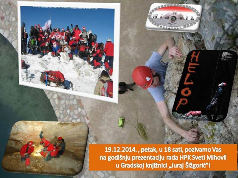 Pozivnica na prezentacija rada HPK Sveti Mihovil u 2014. godini